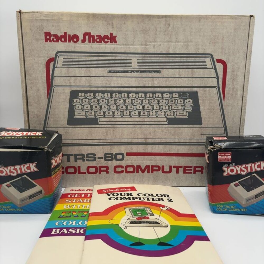 radio shack TRS-80 color computer 2 & accessories
